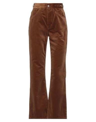 Celine Woman Pants Camel Size 27 Cotton In Red