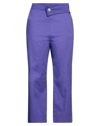 Siste's Woman Pants Purple Size Xs Cotton, Elastane