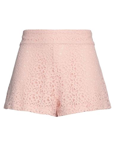 Amen Woman Shorts & Bermuda Shorts Pink Size 8 Cotton, Polyamide In Gold