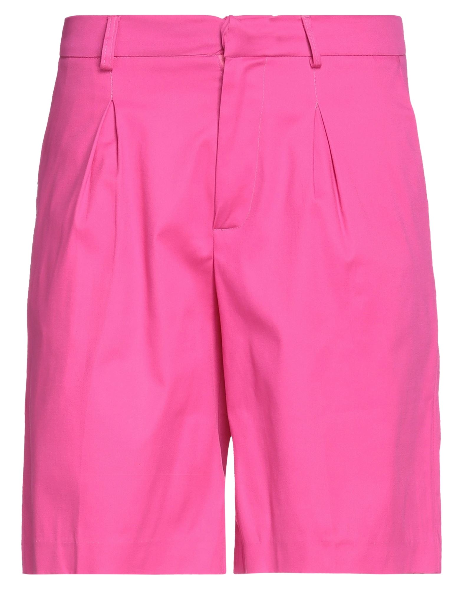 Family First Milano Man Shorts & Bermuda Shorts Fuchsia Size 28 Cotton, Elastane In Pink