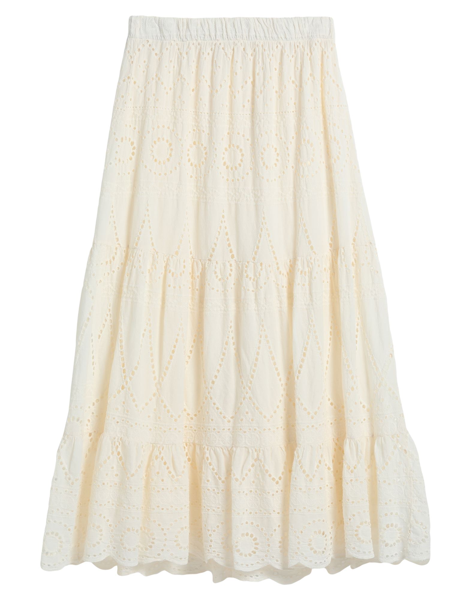 Haveone Midi Skirts In Ivory