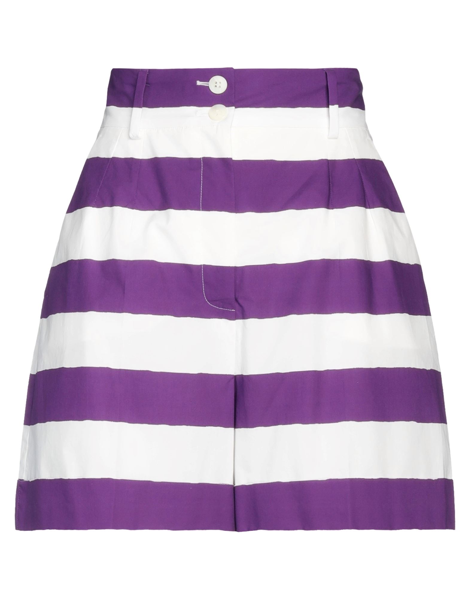 Dolce & Gabbana Woman Shorts & Bermuda Shorts Purple Size 0 Cotton