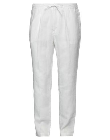 Manuel Ritz Man Pants White Size 36 Linen