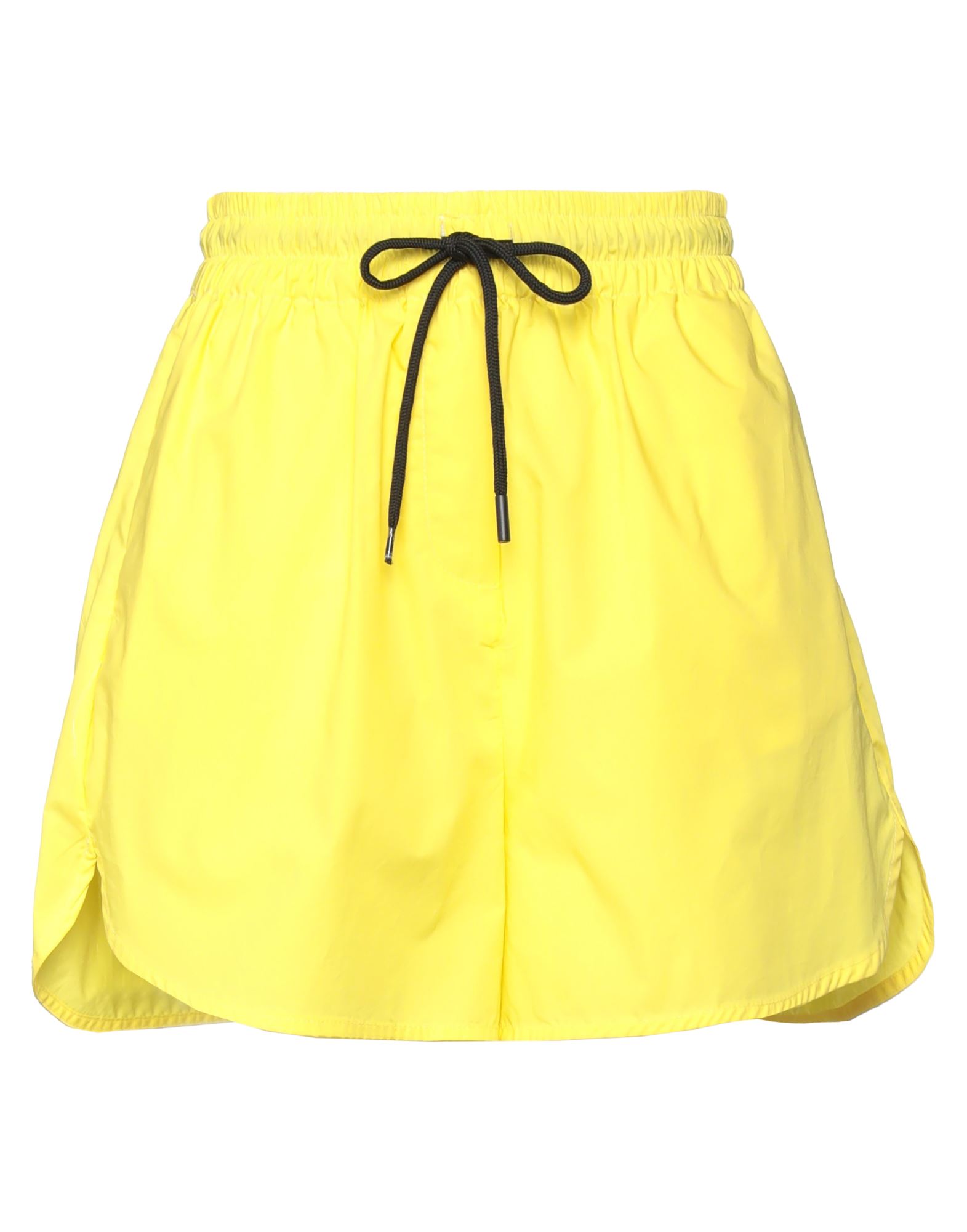 Solotre Woman Shorts & Bermuda Shorts Yellow Size 4 Cotton