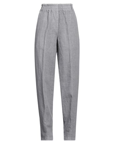 Aspesi Woman Pants Grey Size 4 Linen