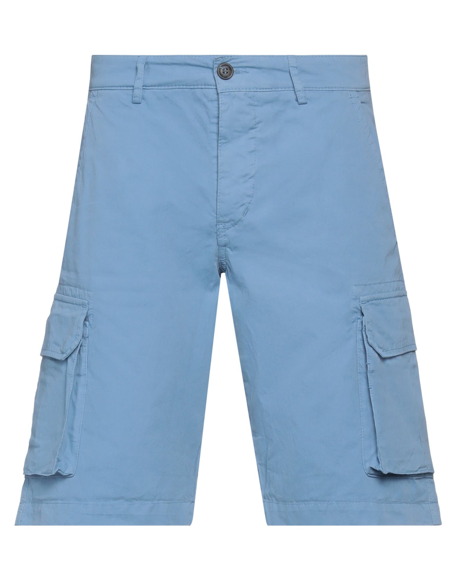 40weft Man Shorts & Bermuda Shorts Light Blue Size 28 Cotton