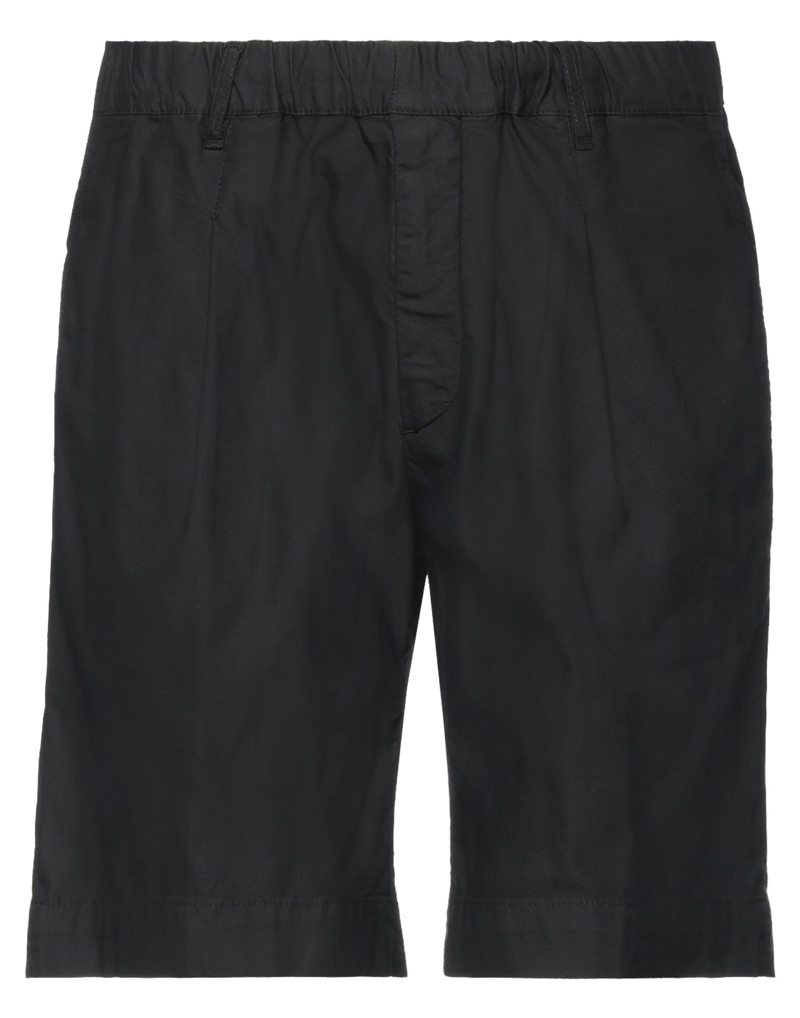 40weft Man Shorts & Bermuda Shorts Black Size 36 Cotton, Nylon, Elastane