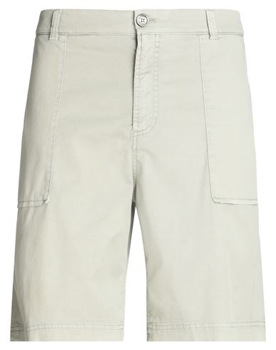 Brunello Cucinelli Man Shorts & Bermuda Shorts Light Grey Size 40 Cotton, Elastane