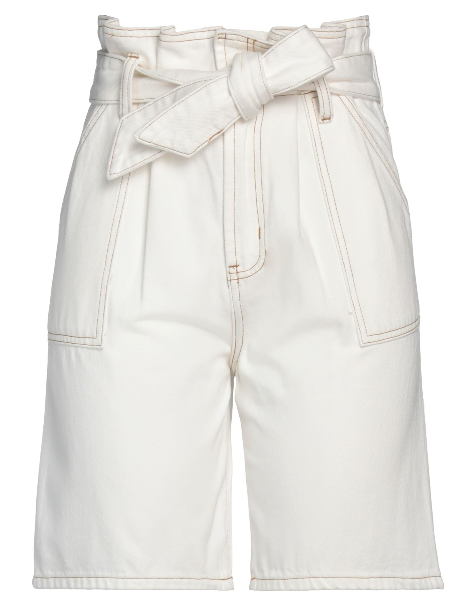 Isabelle Blanche Paris Denim Shorts In White