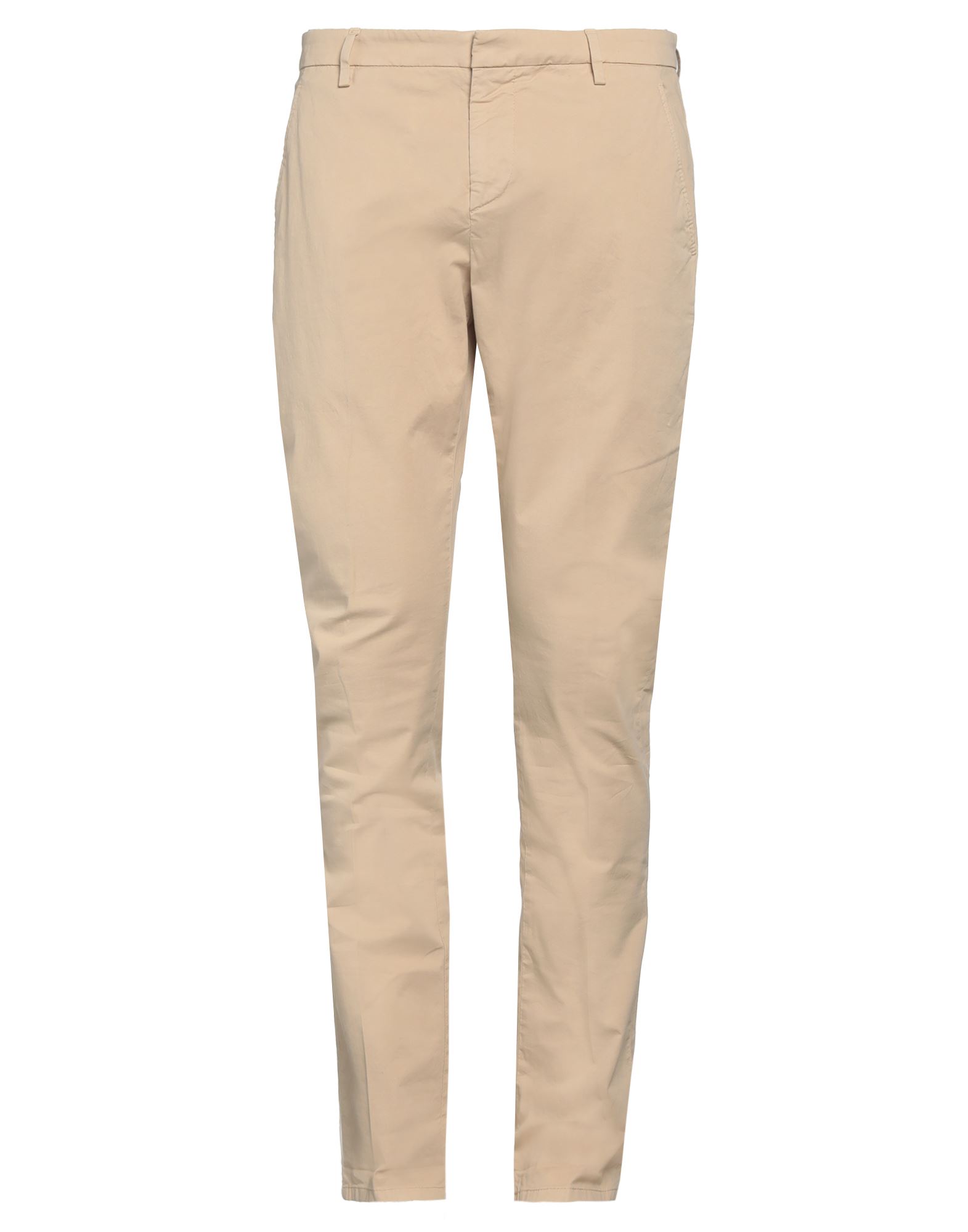 Dondup Man Pants Sand Size 34 Cotton, Elastane In Beige