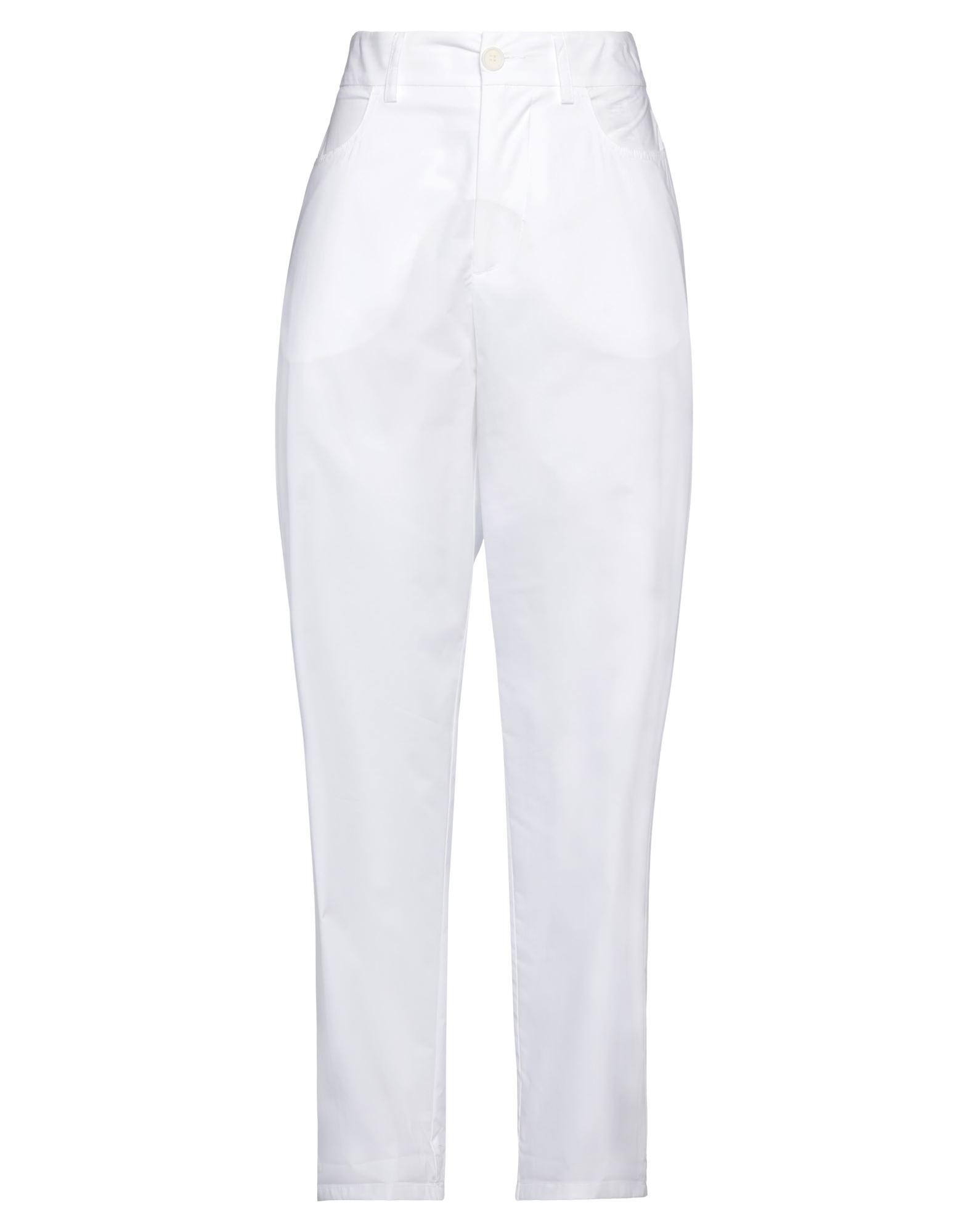Momoní Woman Pants White Size 10 Cotton