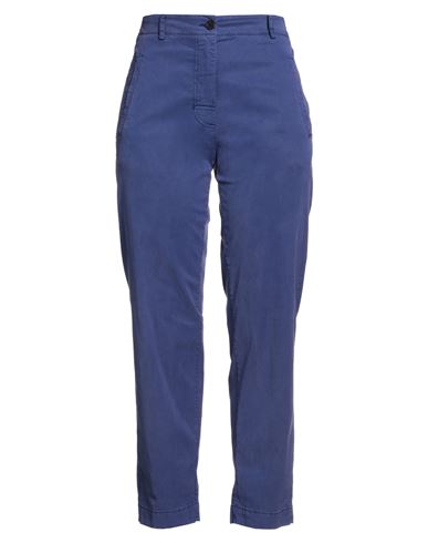 Momoní Woman Pants Navy Blue Size 10 Lyocell, Cotton, Elastane
