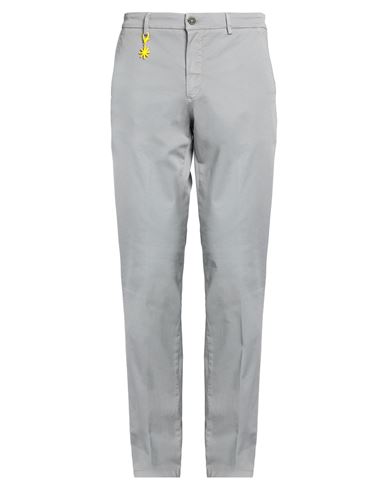 Manuel Ritz Man Pants Grey Size 36 Cotton, Elastane In Grey