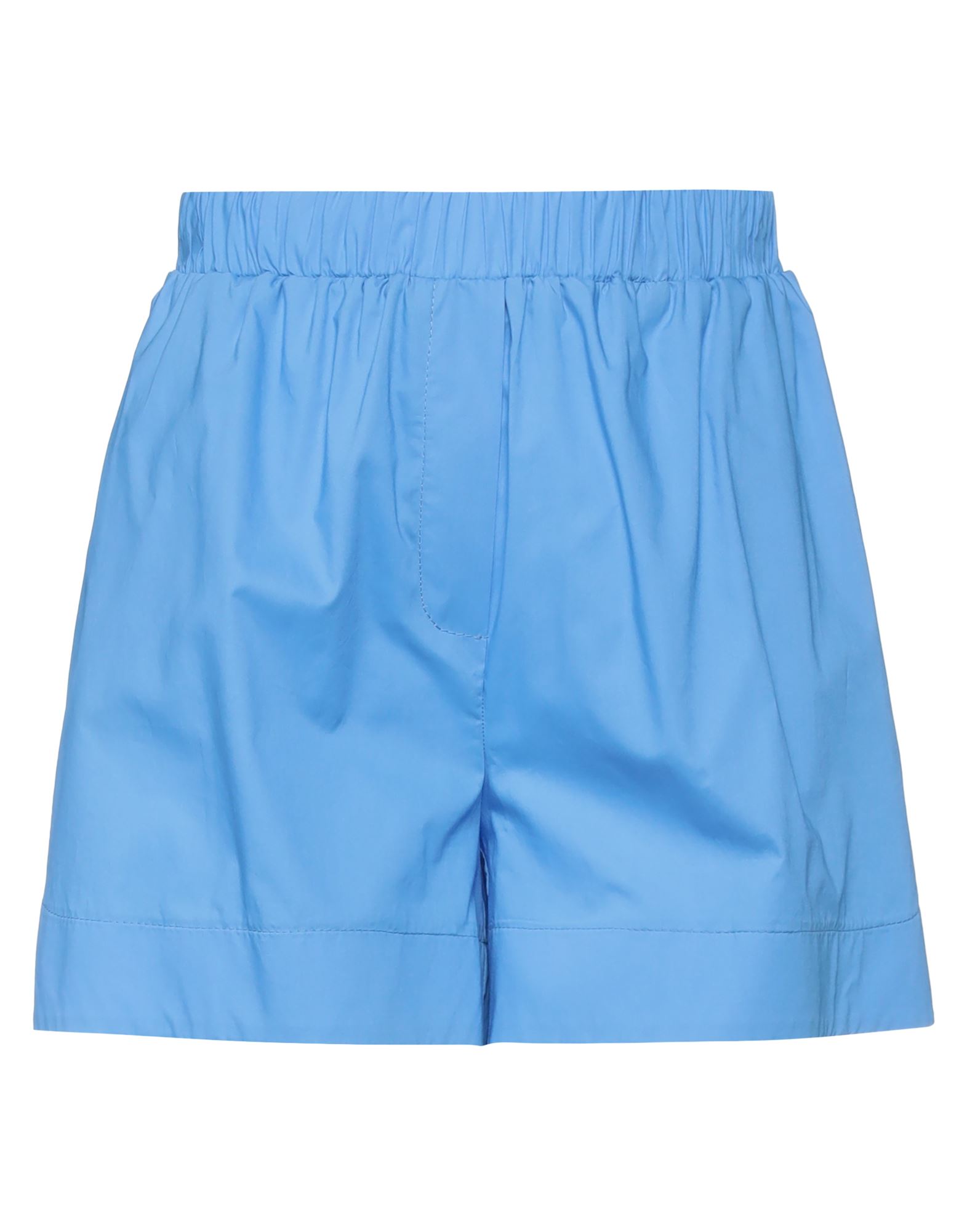 Actualee Woman Shorts & Bermuda Shorts Azure Size 6 Cotton, Elastane In Blue