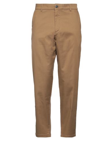 Selected Homme Man Pants Camel Size 30w-32l Cotton, Organic Cotton, Recycled Cotton, Elastane In Beige