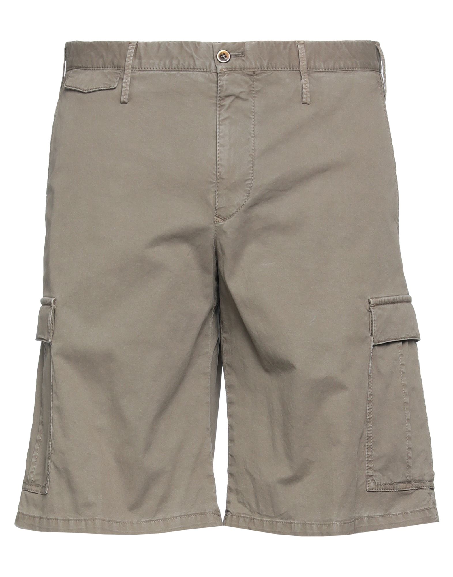 Pt Torino Man Shorts & Bermuda Shorts Khaki Size 34 Cotton, Elastane In Beige