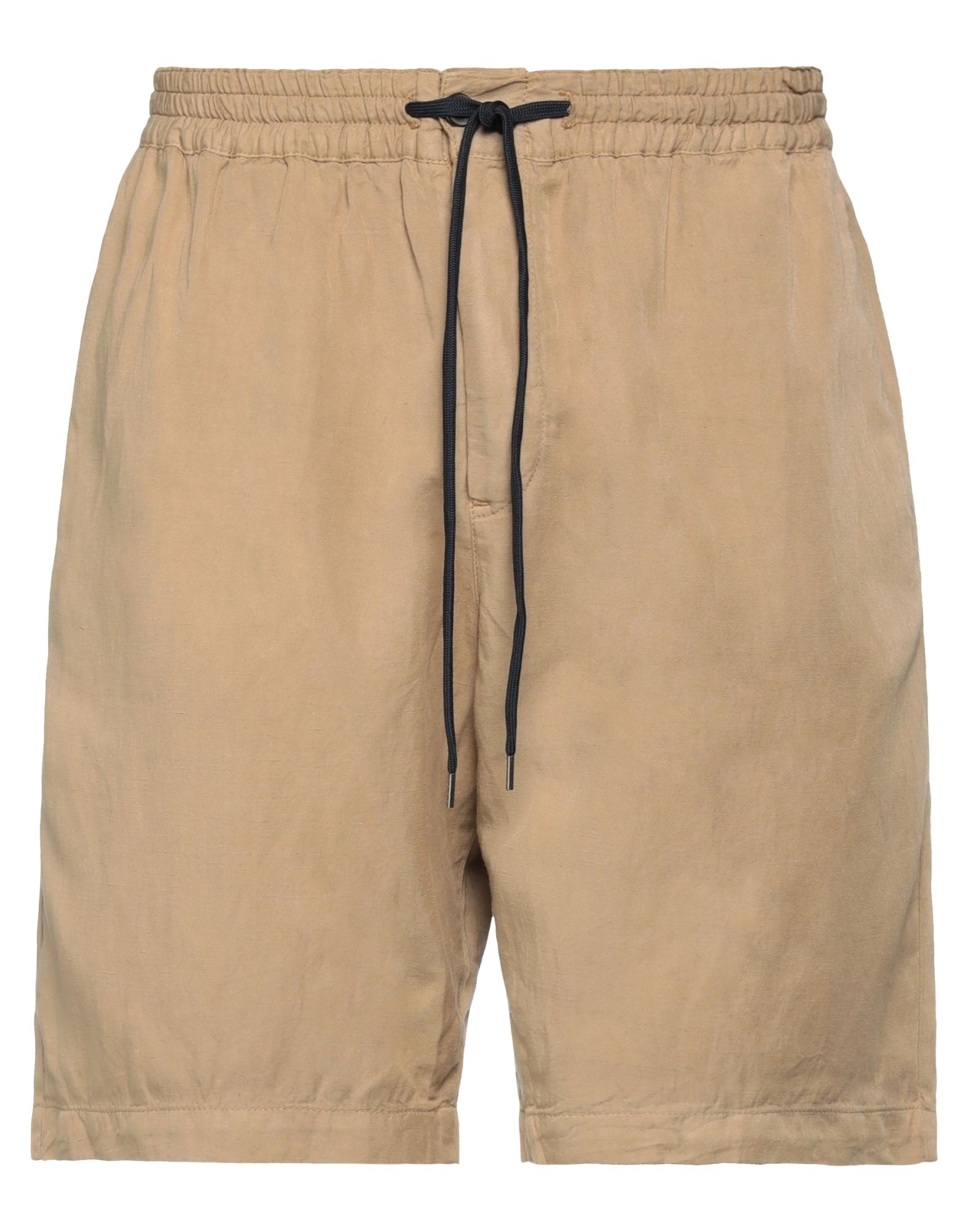 Pt Torino Man Shorts & Bermuda Shorts Sand Size 34 Lyocell, Linen, Cotton In Beige