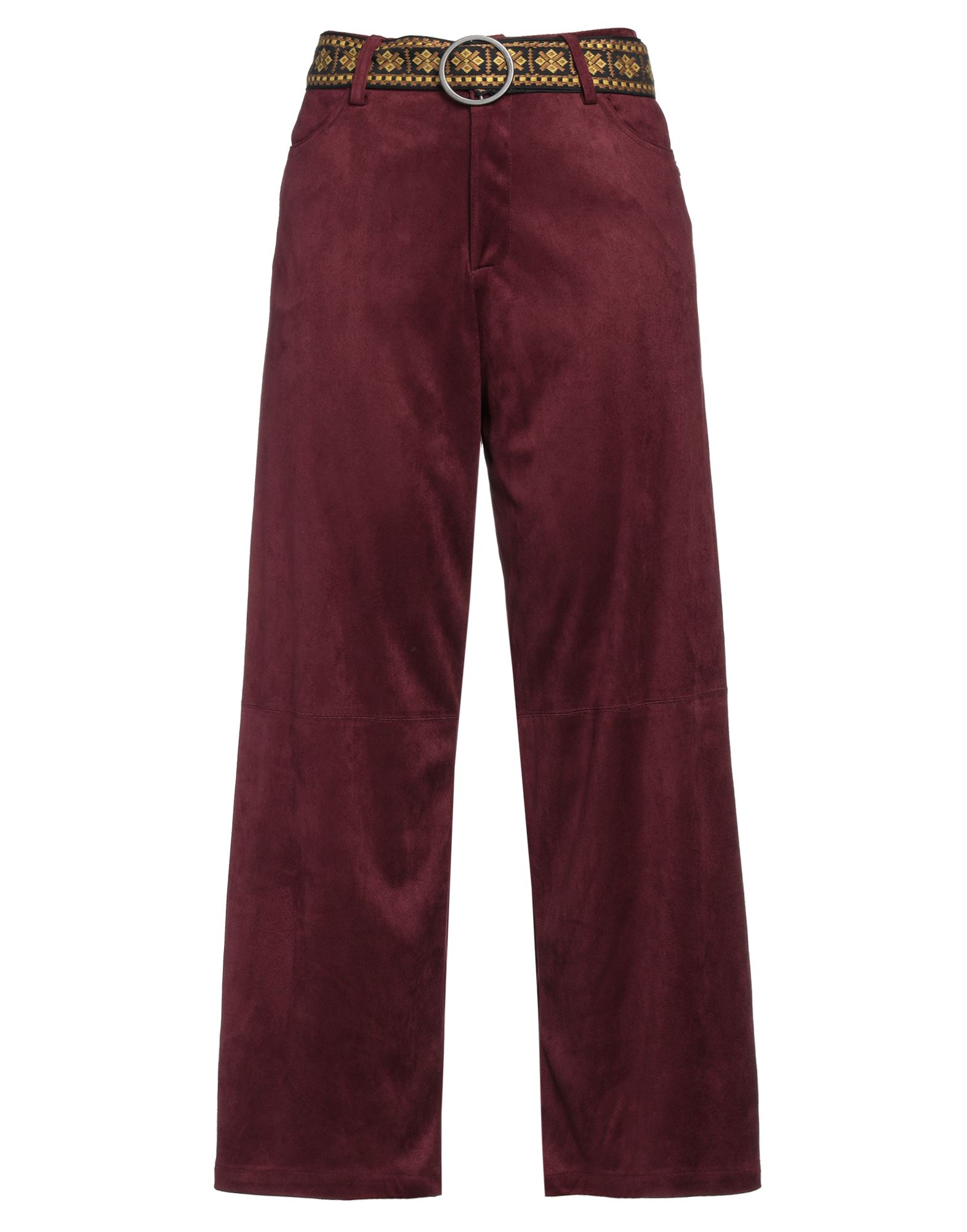 Please Woman Pants Burgundy Size M Polyester In Red