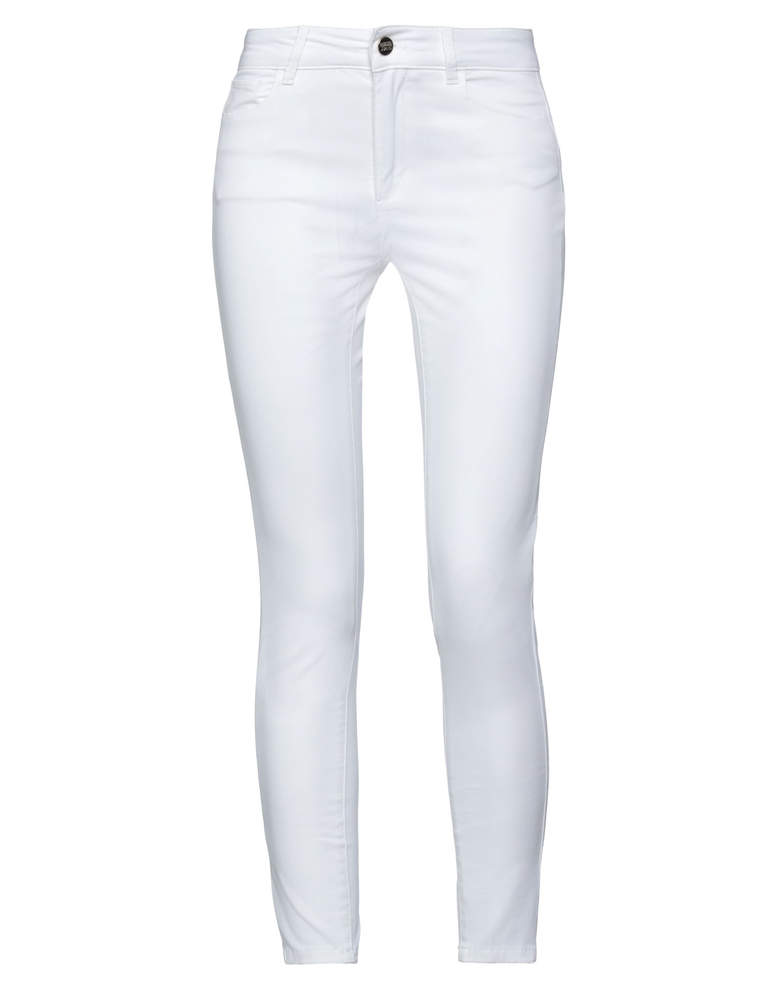 Shop Fracomina Woman Pants White Size 32 Cotton, Elastane