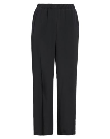 Sfizio Woman Pants Black Size 4 Acetate, Silk