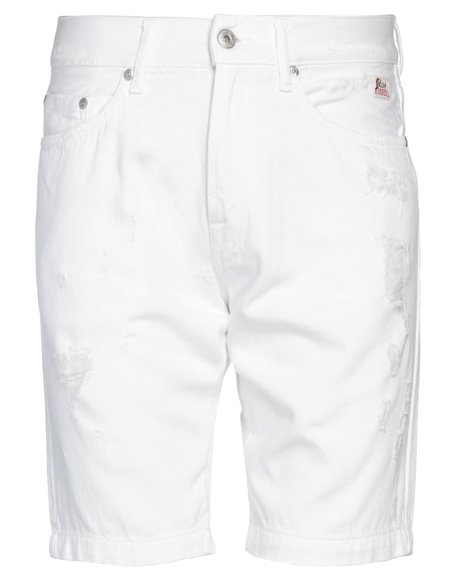 Roy Rogers Denim Shorts In White