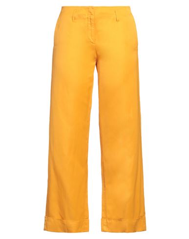 Harmont & Blaine Woman Pants Ocher Size 8 Viscose, Polyamide, Cotton In Yellow