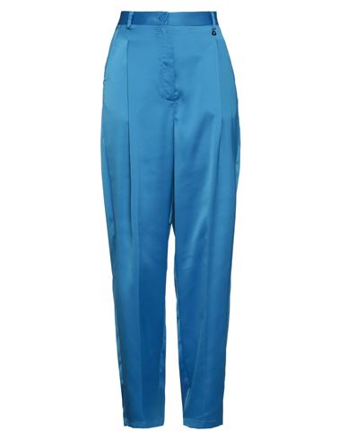 Dixie Woman Pants Azure Size M Polyester, Elastane In Blue