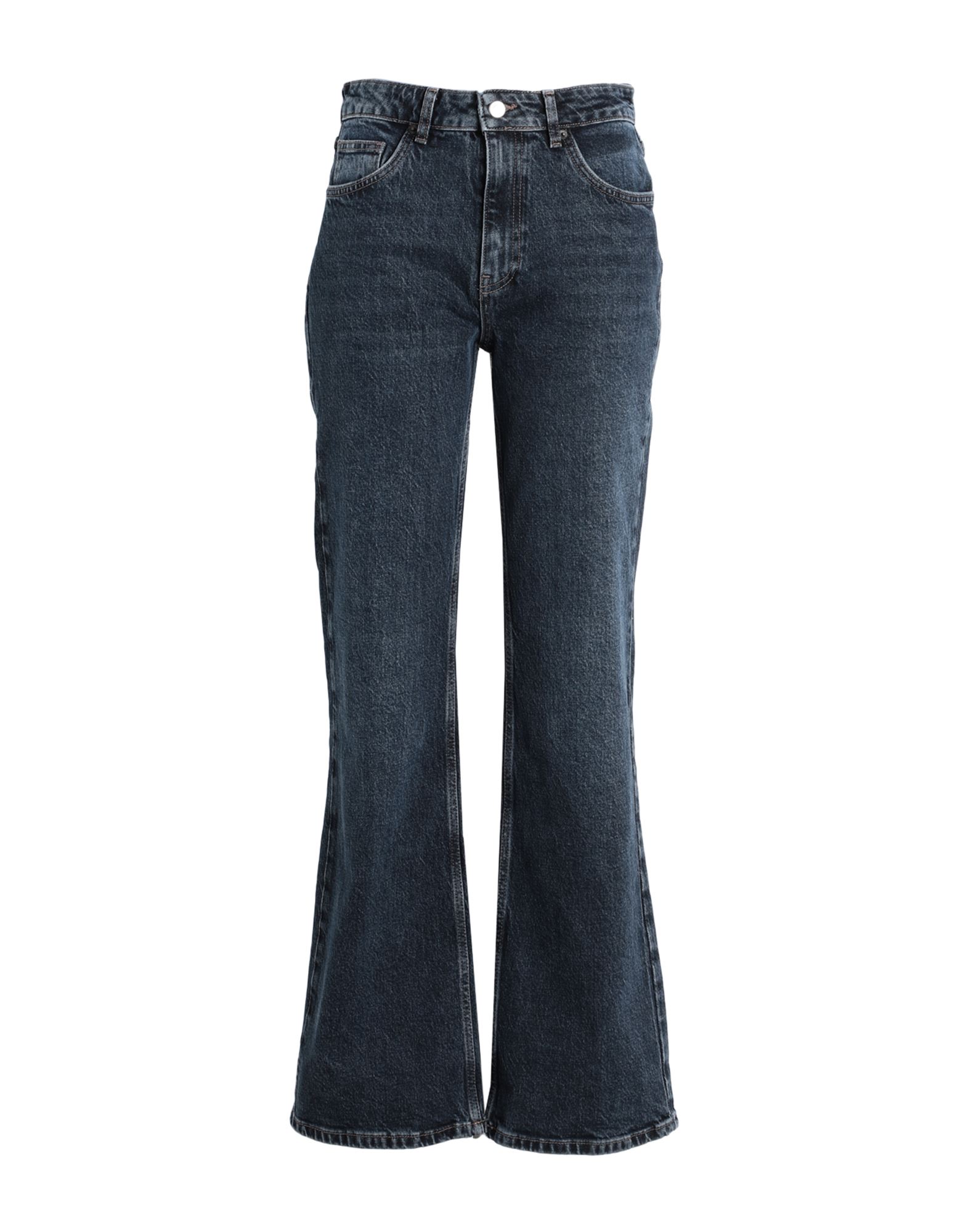 Shop Topshop Woman Jeans Blue Size 28w-32l Cotton, Elastane