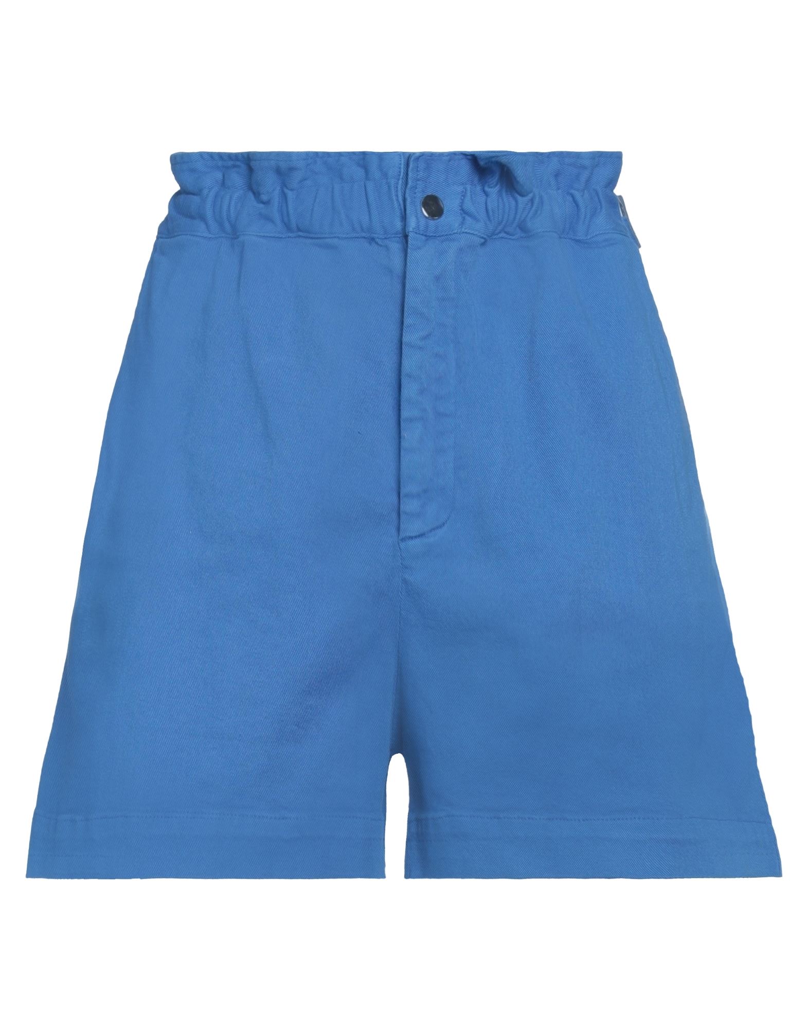 Merci .., Woman Denim Shorts Azure Size 4 Cotton, Elastane In Blue