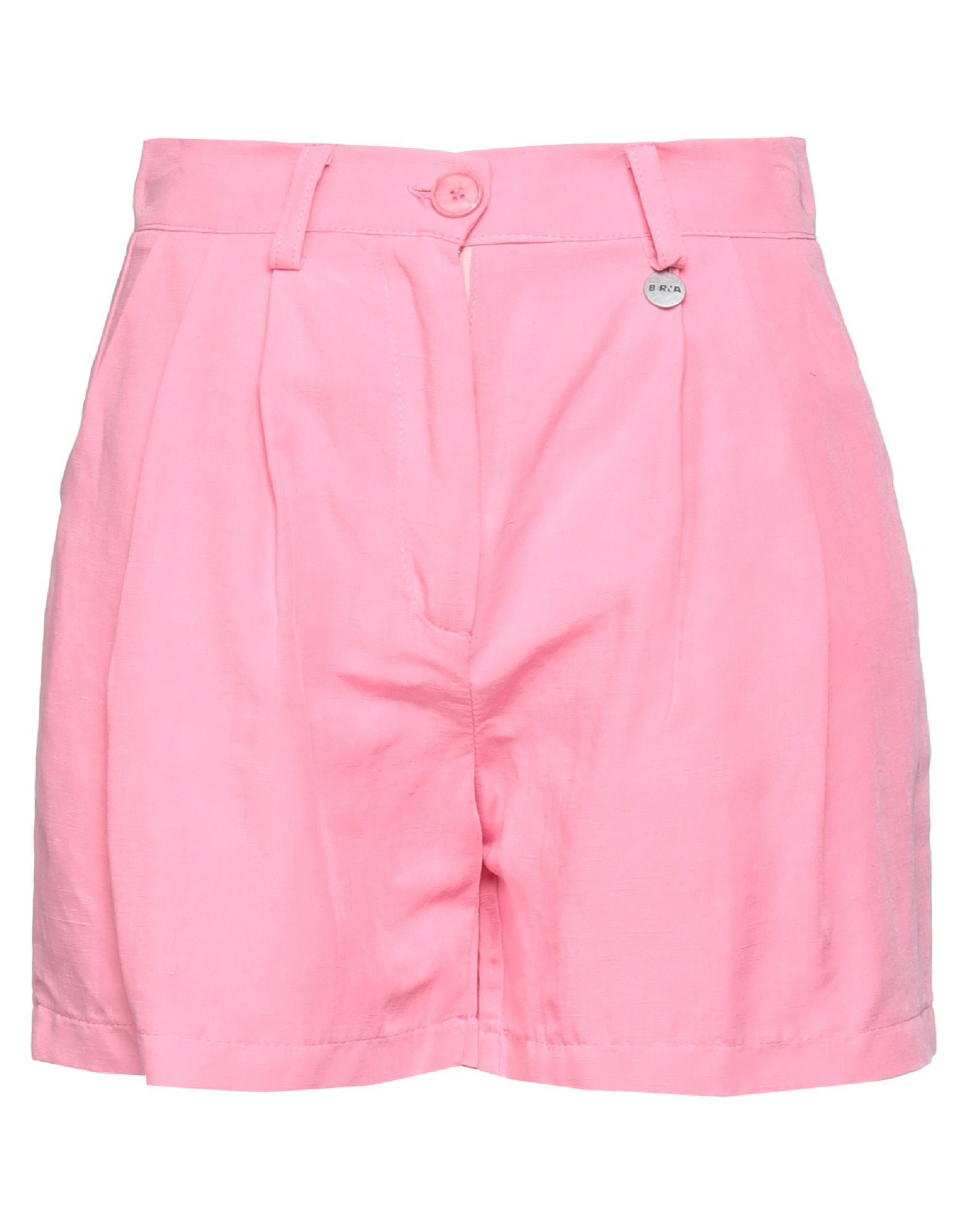 Berna Woman Shorts & Bermuda Shorts Pink Size 6 Viscose, Linen