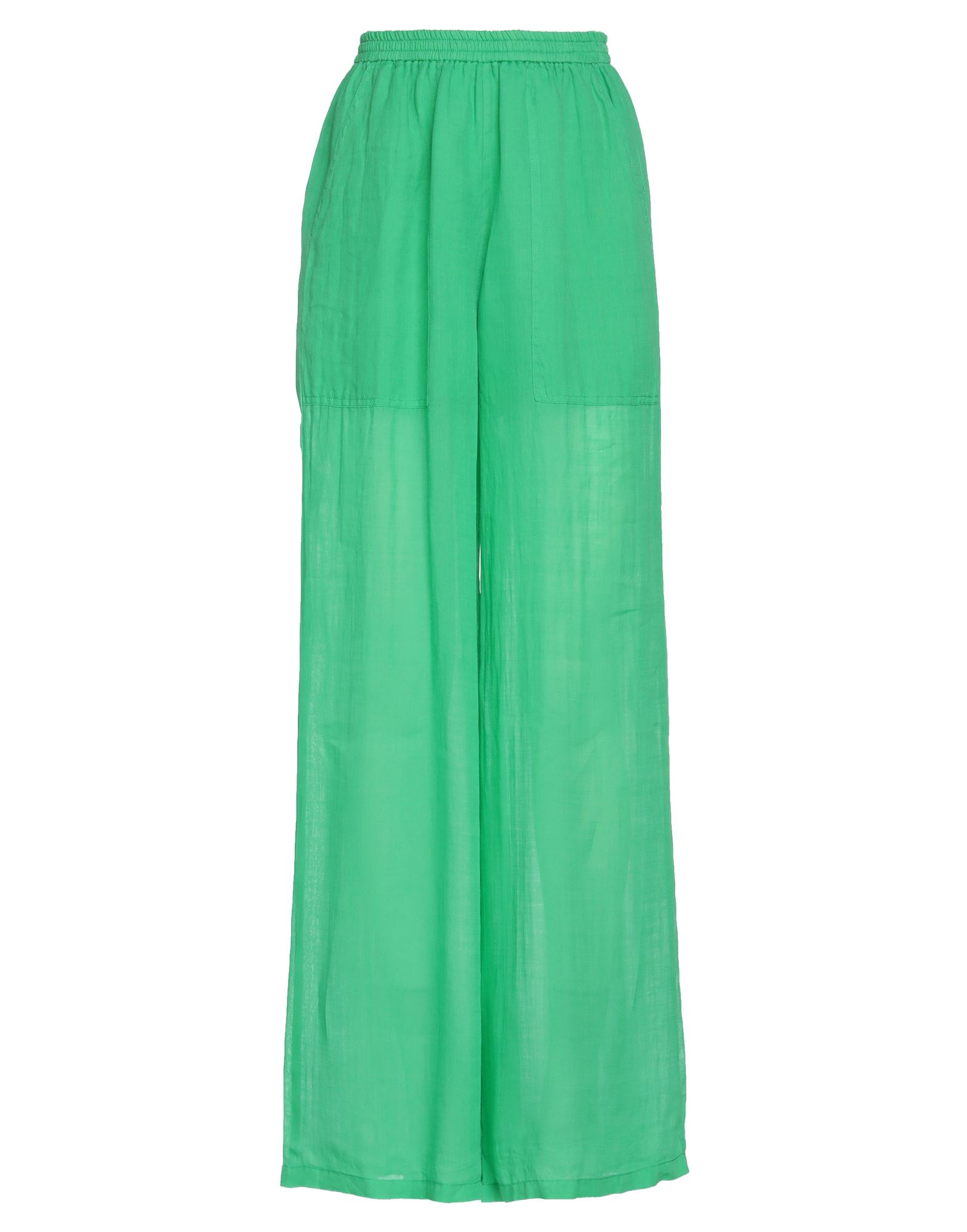 Shop Nude Woman Pants Green Size 4 Linen