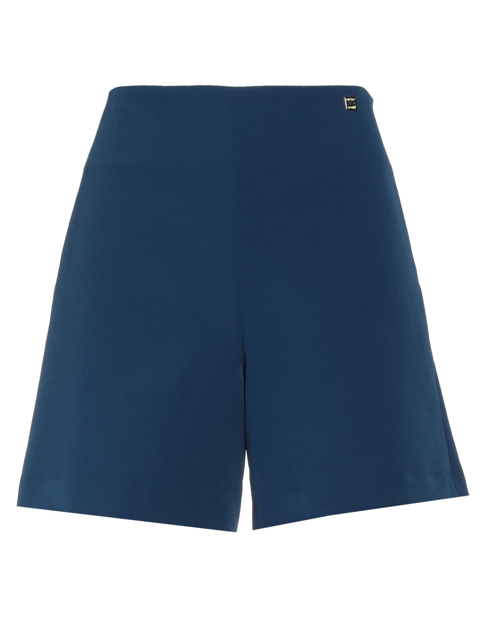 Markup Woman Shorts & Bermuda Shorts Midnight Blue Size 4 Polyester, Elastane