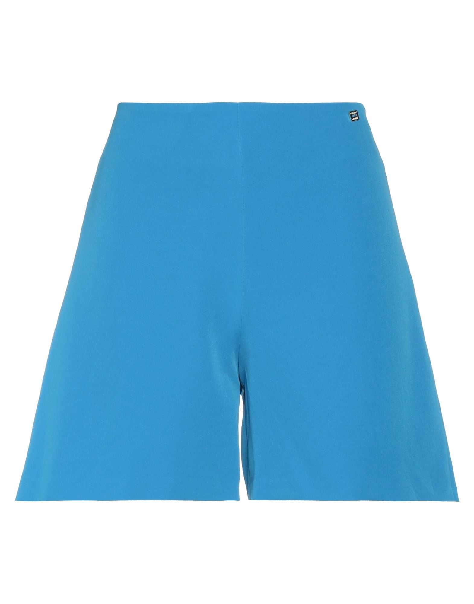 Markup Woman Shorts & Bermuda Shorts Azure Size 6 Polyester, Elastane In Blue