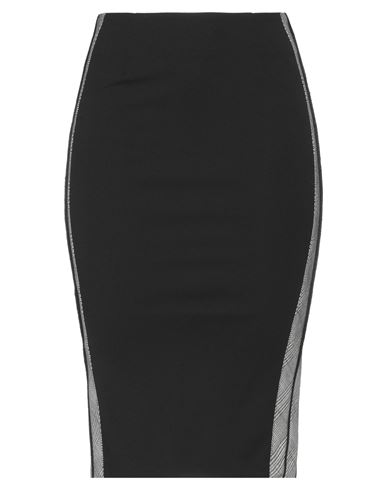 Eureka By Babylon Woman Midi Skirt Black Size 4 Polyamide, Viscose, Elastane