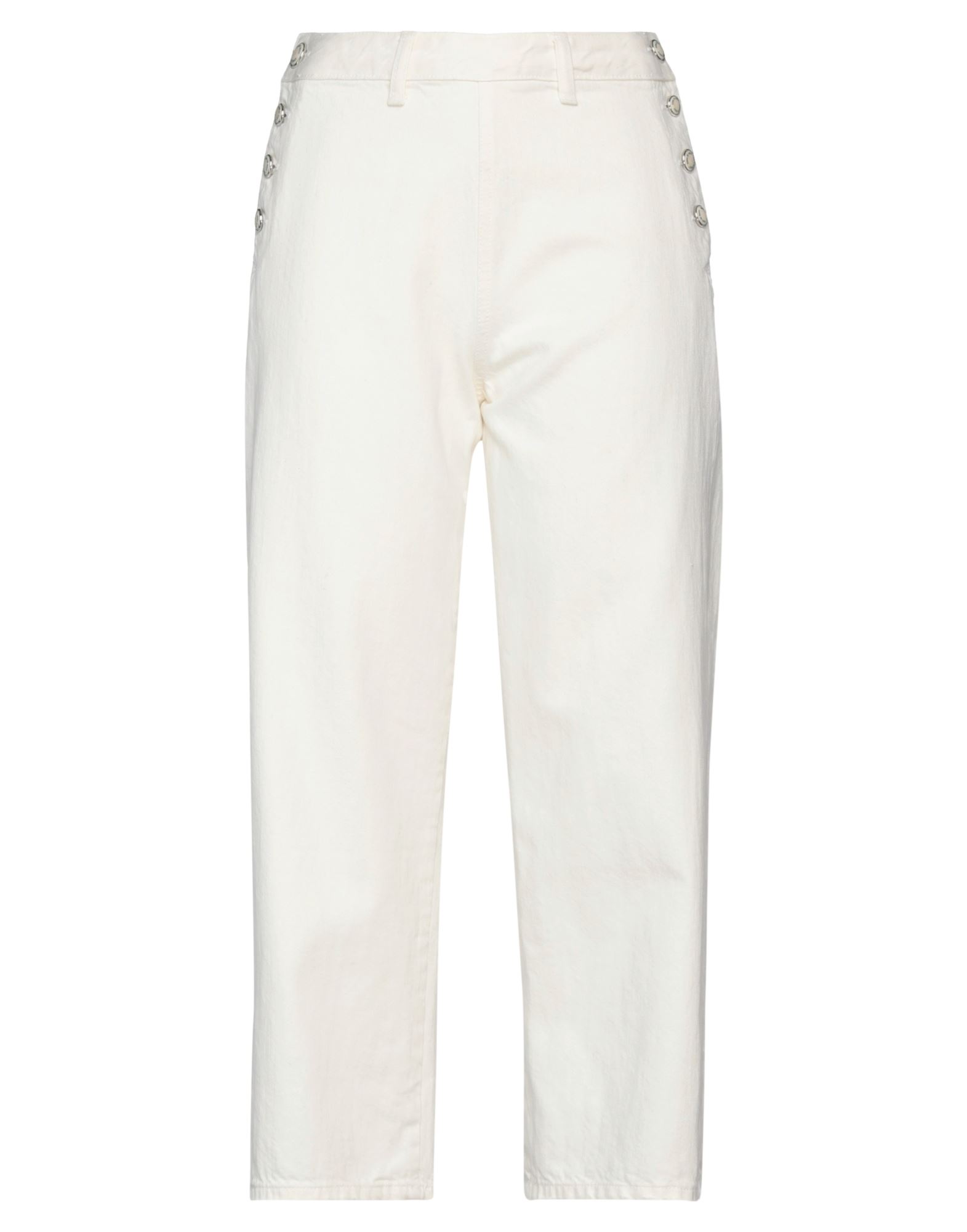 Shop Sonia De Nisco Woman Jeans White Size 30 Cotton
