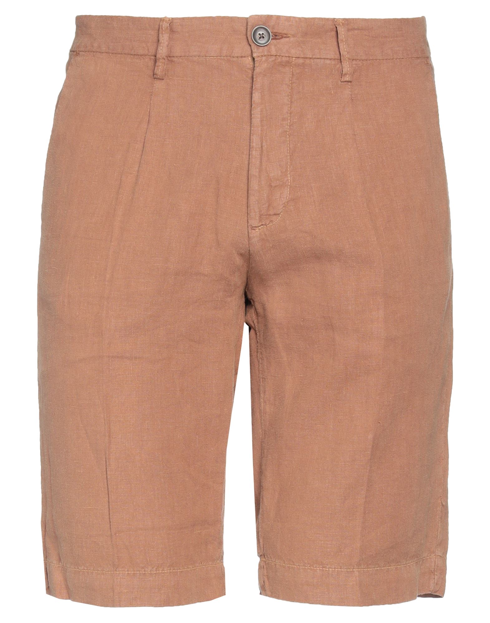 Markup Man Shorts & Bermuda Shorts Camel Size 28 Linen In Beige