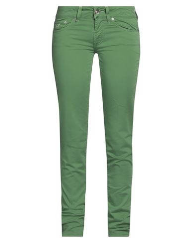 Jacob Cohёn Woman Pants Light Green Size 33 Cotton, Elastane