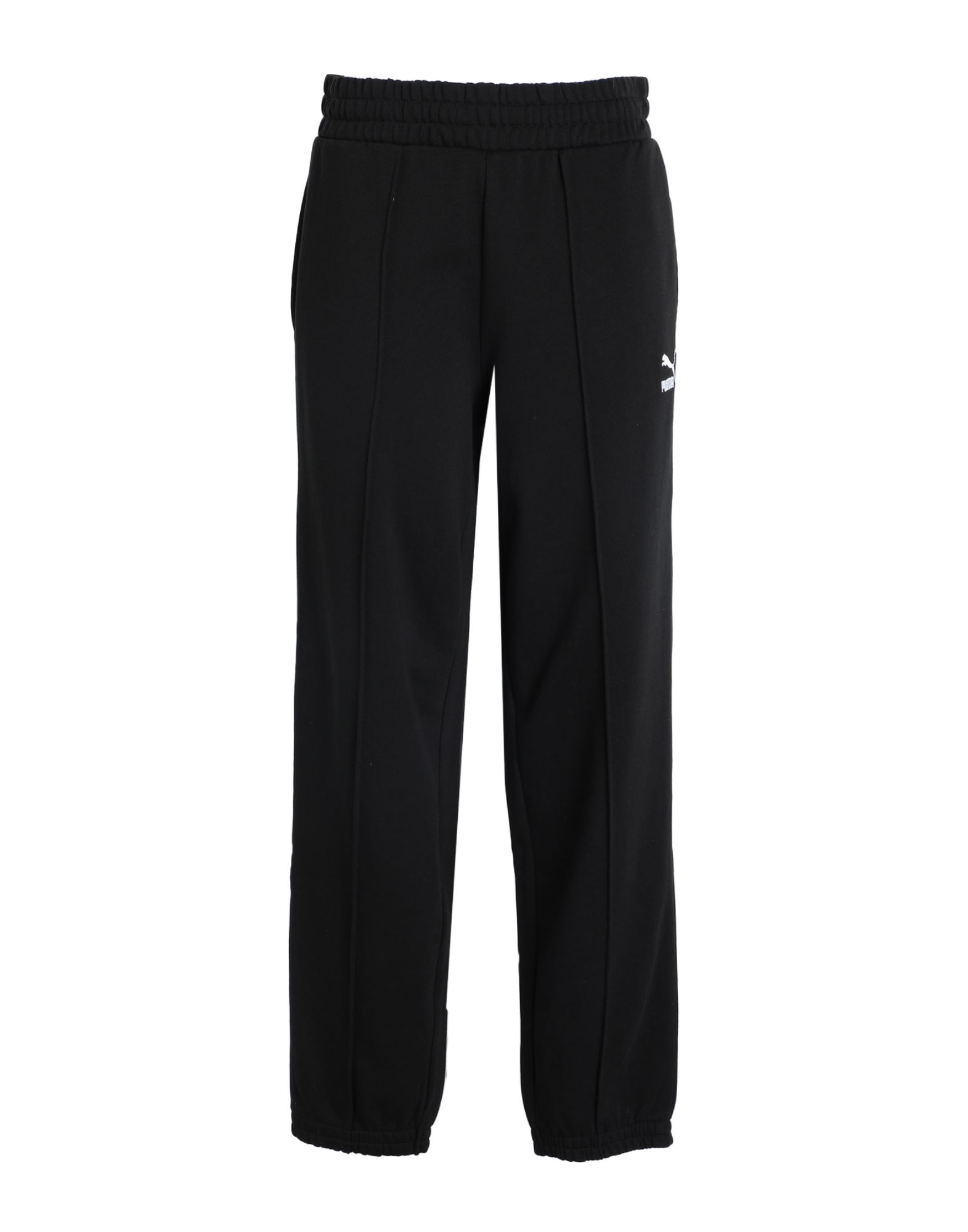 PUMA PUMA CLASSICS SWEATPANTS TR WOMAN PANTS BLACK SIZE L COTTON