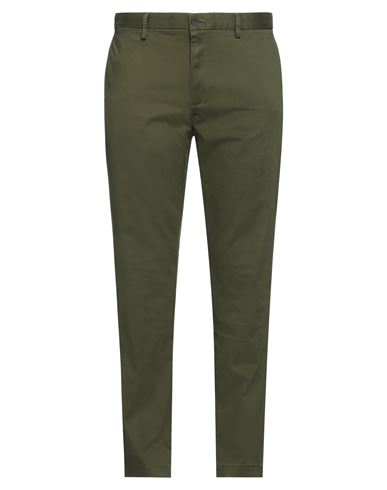 Tommy Hilfiger Man Pants Military Green Size 40w-32l Cotton, Elastane In Green
