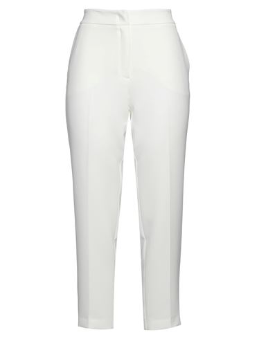 Clips Woman Pants Ivory Size 8 Viscose, Elastane In White
