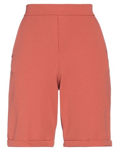Jacqueline De Yong Woman Shorts & Bermuda Shorts Salmon Pink Size M Polyester, Elastane