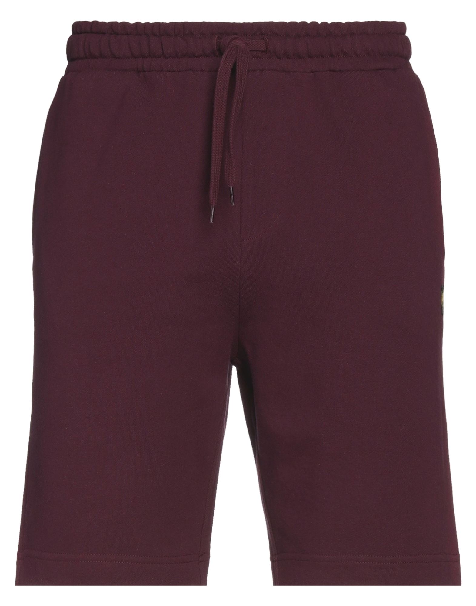 Lyle & Scott Man Shorts & Bermuda Shorts Deep Purple Size L Organic Cotton