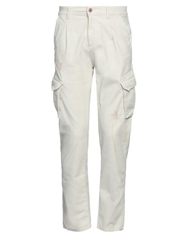 Grey Daniele Alessandrini Man Pants Ivory Size 29 Cotton, Elastane In White