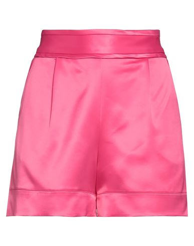 Nenette Woman Shorts & Bermuda Shorts Fuchsia Size 2 Viscose, Polyester, Elastane In Pink