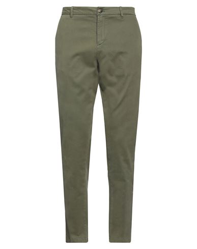 Shop Cruna Man Pants Military Green Size 38 Cotton, Elastane