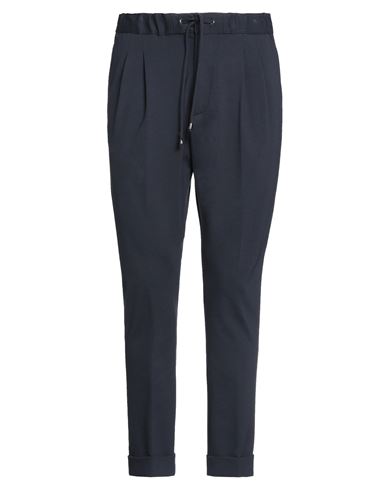MESSAGERIE MESSAGERIE MAN PANTS MIDNIGHT BLUE SIZE 30 COTTON, POLYAMIDE, ELASTANE