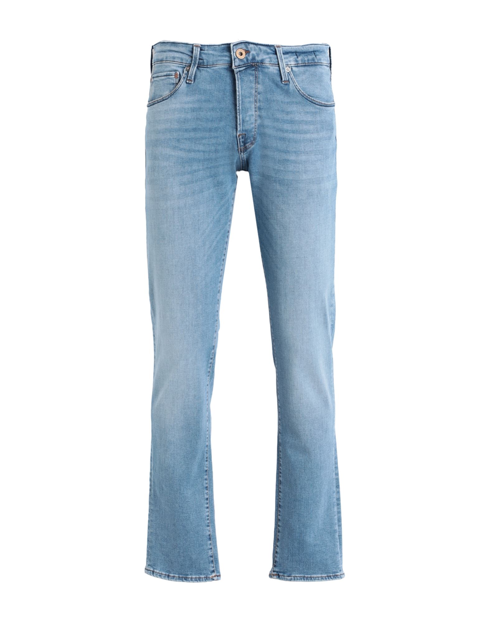 Shop Jack & Jones Man Jeans Blue Size 29w-32l Cotton, Organic Cotton, Elastomultiester, Recycled Cotton,