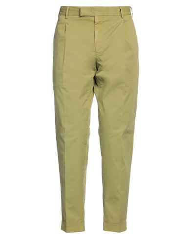 Pt Torino Man Pants Military Green Size 34 Cotton, Elastane