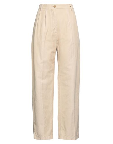 Aspesi Woman Pants Beige Size 8 Cotton, Linen