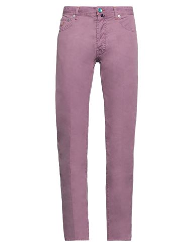 JACOB COHЁN JACOB COHЁN MAN PANTS MAUVE SIZE 34 COTTON